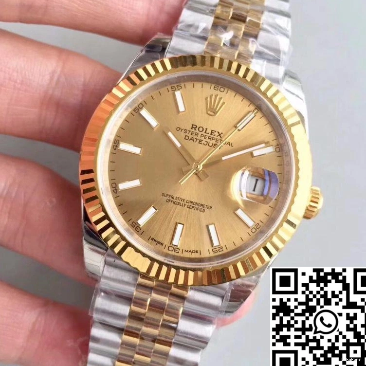 Yellow Dial Factory Gold II Datejust 116333 EW 41MM Rolex 1006